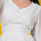 WHITE COTTON ONEPIECE  MIDI DRESS - Posh21