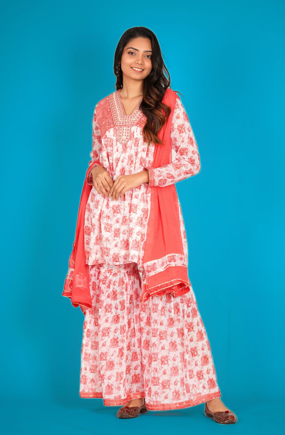 COTTON PRINTED SHARARA - Posh21