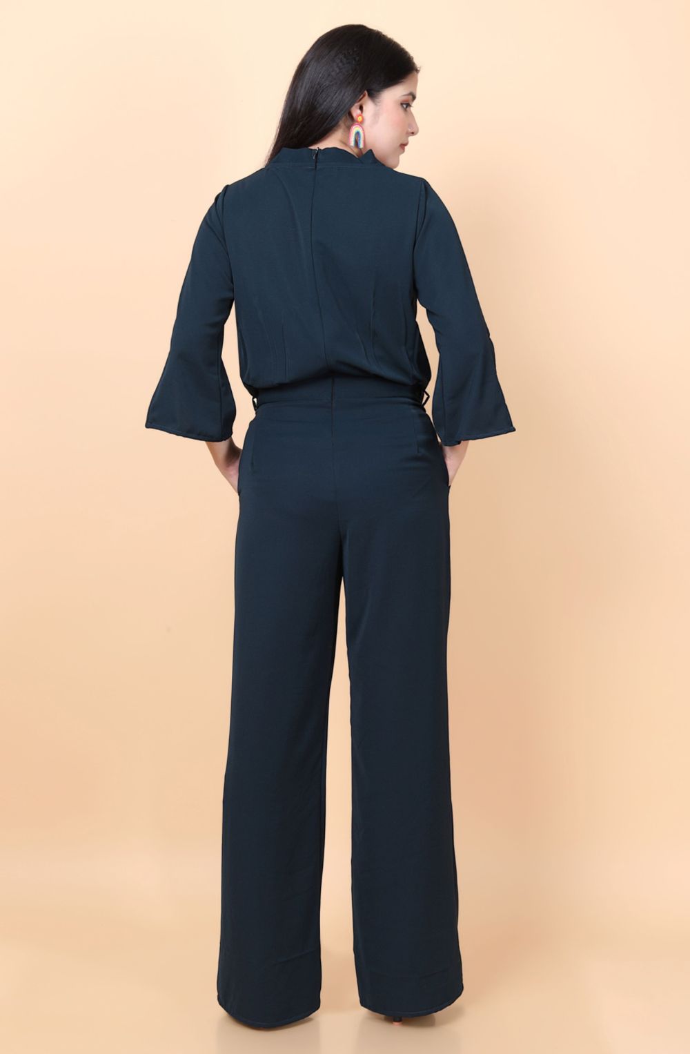 V NECK JUMPSUIT - Posh21